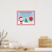 Speciaal Poster voor de lijst van Santa's Nice (Keuken)