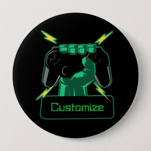 Speciaal Power Gamer-Button Ronde Button 4,0 Cm (Voorkant)