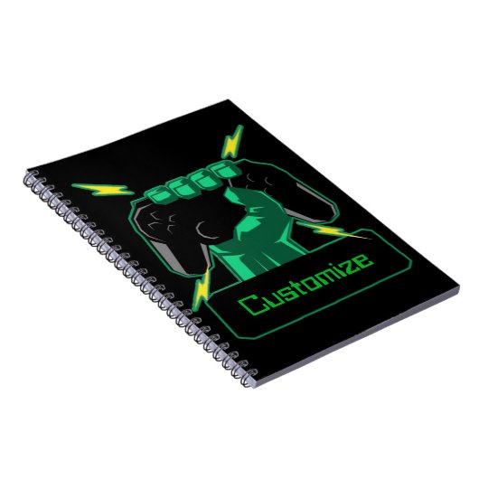 Speciaal Power Gamer-Notitieboek Notitieboek (Rechterzijde)