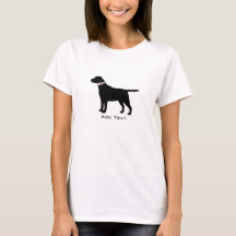 Speciaal preppy Black Lab Dog Silhouette