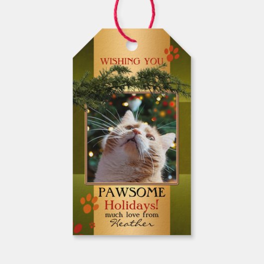 Speciaal Prettige feestdagen Cadeaulabel (Achterkant)