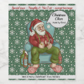 Speciaal probleem van de Kerstman personaliseer de Wijn Etiket (Enkel label)