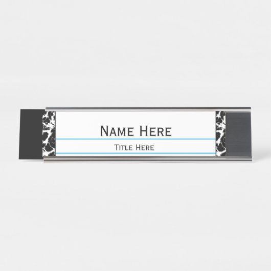 Speciaal professioneel samenstellingsboek bureau naambordje (Voorkant)