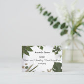 Speciaal professionele Florist-Visitekaartjes Visitekaartje (Staand voorkant)