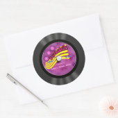 Speciaal Psychedelic Vinyl Record Ronde Sticker (Envelop)