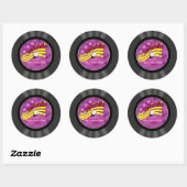 Speciaal Psychedelic Vinyl Record Ronde Sticker (Vel)