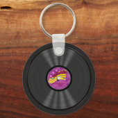 Speciaal Psychedelic Vinyl Record Sleutelhanger (Voorkant)