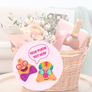 Speciaal Purim Hamentashen Ronde Sticker