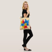Speciaal puzzelstukje tote bag (Op model)