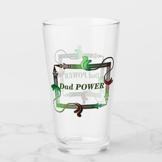 Speciaal Quote Beer Glass voor papa Glas (Achterkant)