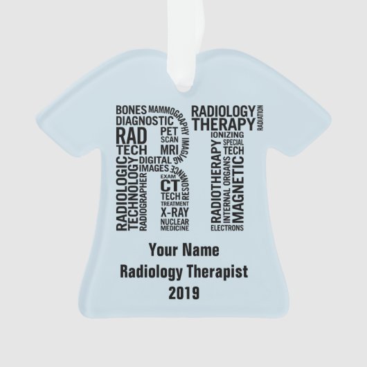 Speciaal radiologische radiologietechnoloog op het ornament (voorkant)