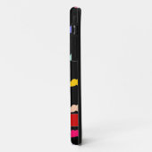 Speciaal Rainbow Mustache-patroon op zwart Case-Mate iPhone Case (Achterkant/links)