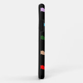 Speciaal Rainbow Mustache-patroon op zwart Case-Mate iPhone Case (Achterkant/rechts)