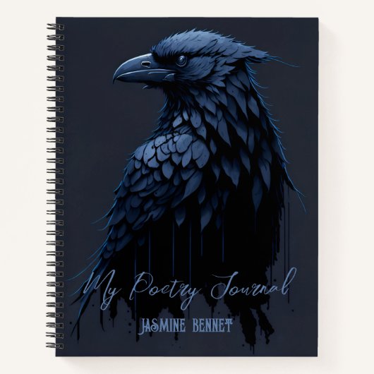 Speciaal Raven Poetry Journal Spiral Notitieboek (Voorkant)