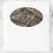 Speciaal Real Camo/Camouflage (aanpasbaar) Ovale Sticker (Tas)