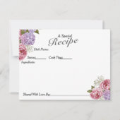 Speciaal Recept Pioenhortensia baby's adem Kaart (Voorkant)