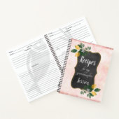 Speciaal recept voor mijn kleindochter op roze notitieboek (Binnen)