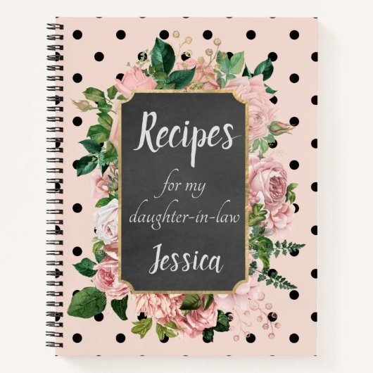 Speciaal recept voor mijn schoondochter notitieboek (Voorkant)