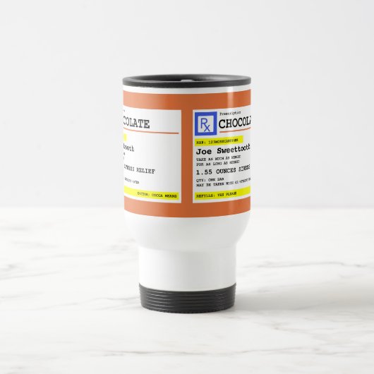 Speciaal recept, warm chocolade of koffie reisbeker (Center)