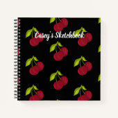 Speciaal Red Cherry Sketchbook Journal Notitieboek (Voorkant)