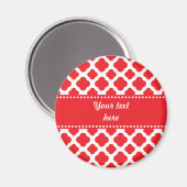 Speciaal Red Quatrefoil-patroon Magneet (Voorkant / Achterkant)