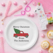 Speciaal "Red Truck"  Papieren Bordje (Feest)