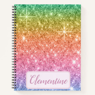 Speciaal regenbooghandboek Glitter Sketchbook Notitieboek