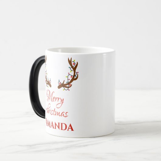 Speciaal rendier - Kerst van Merry Magische Mok (Voorkant links)