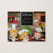 Speciaal restaurant voor kinderen legpuzzel (Horizontaal)