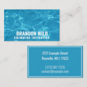 Speciaal "Ripples of Water" (Amerikaans) Visitekaartje (Voorkant / Achterkant)