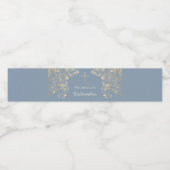 Speciaal robuust blauw bevestigingskruis waterfles etiket (Enkel label)