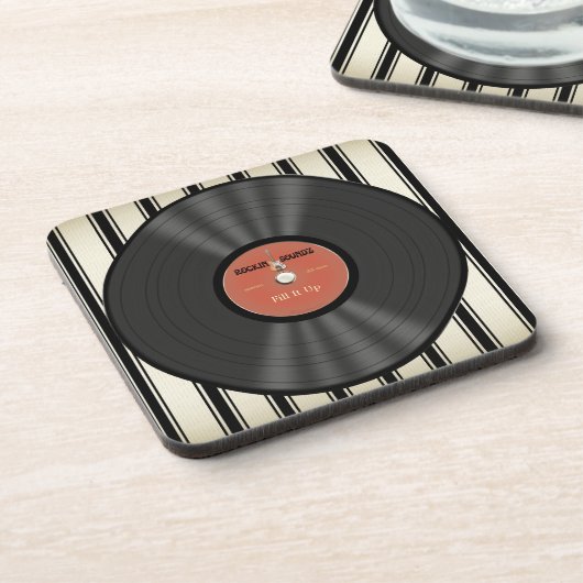 Speciaal  Rock Vinyl Record Onderzetter (Linkerzijde)