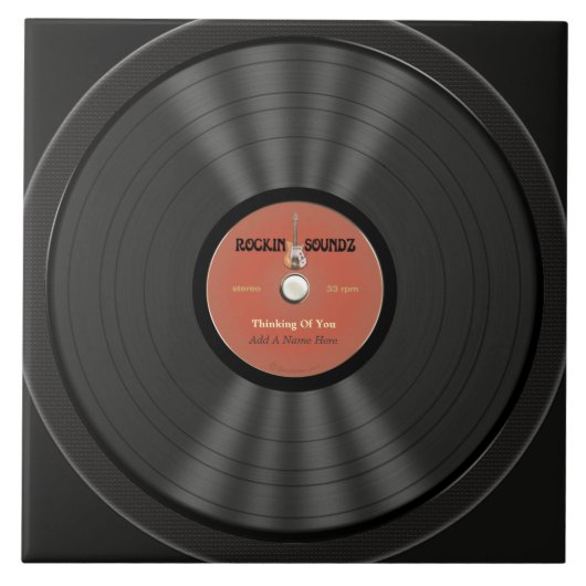 Speciaal  Rock Vinyl Record Tegeltje (Voorkant)