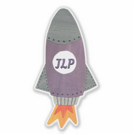 Speciaal Rocket Contour Sticker (Voorkant)