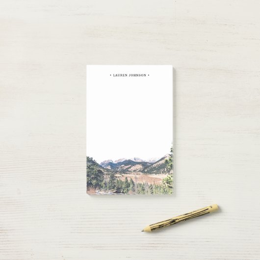 Speciaal Rocky Mountain Post-it® Notes (Op bureau)