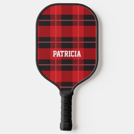 Speciaal rode en zwarte palmpalmpeddel pickleball paddle (Achterkant)