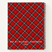 Speciaal Rode Kunstenboek Notitieboek (Achterkant)