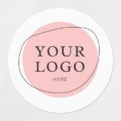 Speciaal ronddraaiende bedrijfs Logo bulketiketten Labels (Design 1)