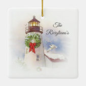 Speciaal rondreizend keramisch vuurtoren Ornament (Achterkant)