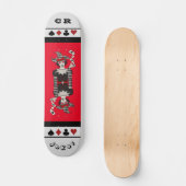Speciaal rood en zwart "joker"-skateboard persoonlijk skateboard (Voorkant)