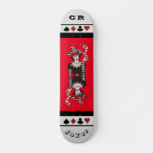 Speciaal rood en zwart "joker"-skateboard persoonlijk skateboard (Voorkant)