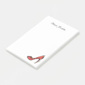 Speciaal roodhoge hielpomp Stiletto Post-it® Notes (Schuin)