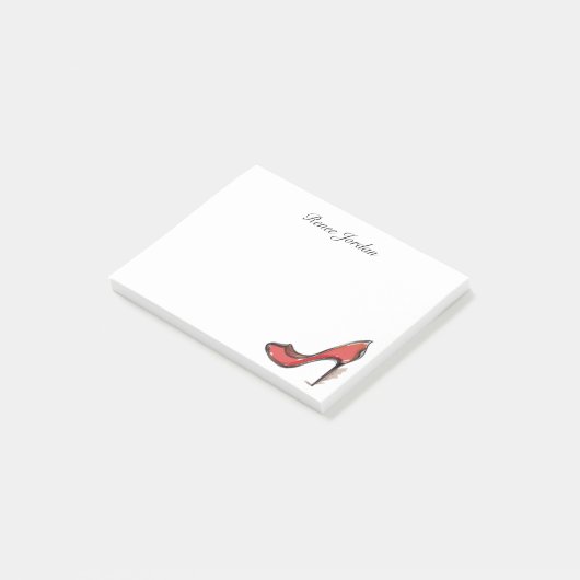 Speciaal roodhoge hielpomp Stiletto Post-it® Notes (Schuin)