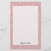 Speciaal Roos Glitter Briefpapier (Voorkant)