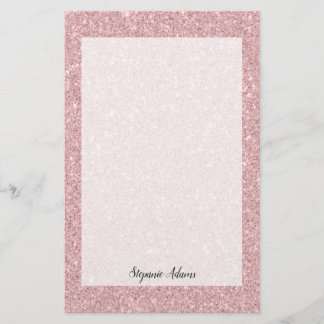 Speciaal Roos Glitter Briefpapier