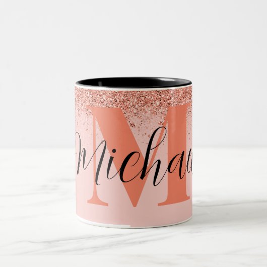 Speciaal Roos Gold cadeaus met twee toonsoorten Tweekleurige Koffiemok (Center)