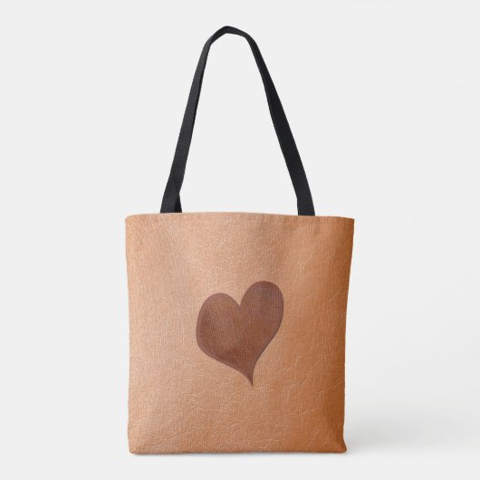 Speciaal Roos Gold Faux-leder Tote Bag (Achterkant)