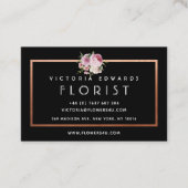 Speciaal Roos Gold Florist Visitekaartje (Voorkant)