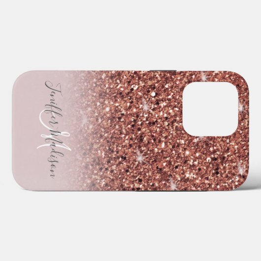 Speciaal Roos Gold Glitter drijft meisje luxe Case-Mate iPhone Case (Achterkant (horizontaal))