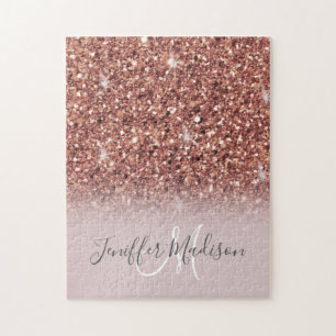 Speciaal Roos Gold Glitter drijft meisje luxe Legpuzzel